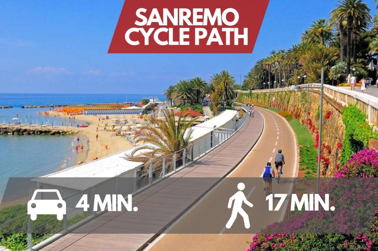 Free Parking-Sea View, With Pool & Garden Διαμέρισμα Σαν Ρέμο Εξωτερικό φωτογραφία